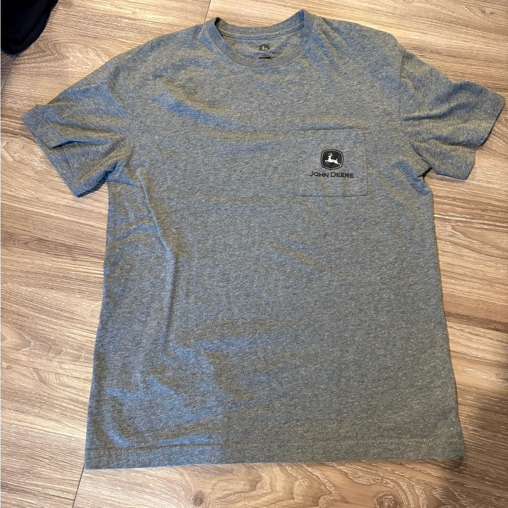 John Deere Heather Gray Short Sleeve Tee